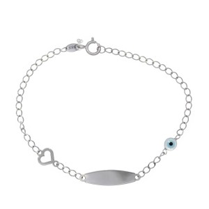 Παιδική ταυτότητα λευκόχρυση 14K BR0231